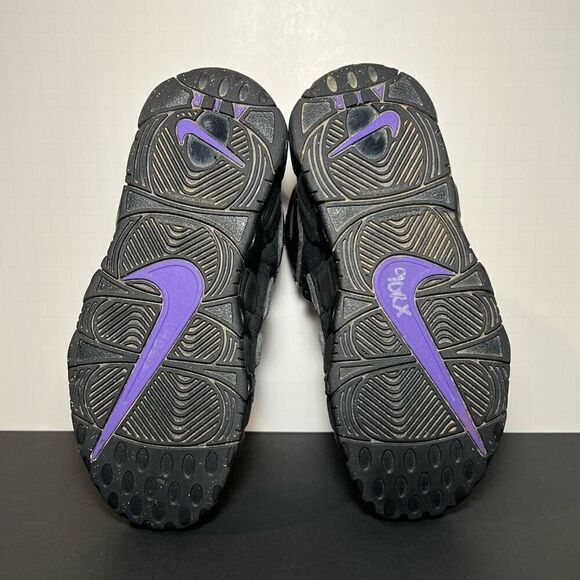 Boys NIKE Air More Uptempo Action Grape Athletic Sneakers / Size 4Y - Picture 7 of 8